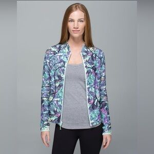 Lululemon Find Your Bliss Jacket Vintage Green/Iridescent Multi/Sea Mist